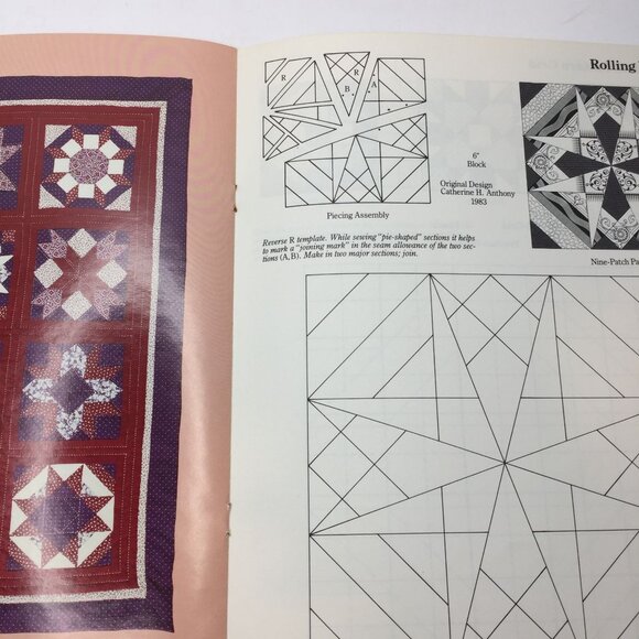Sampler Supreme Quilting Pieced Block Pattern Book Catherine H Anthony 1983 - Picture 6 of 13